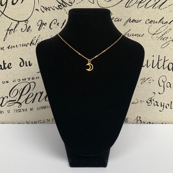 Jewelry - BRAND NEW Gold Celestial Moon Necklace